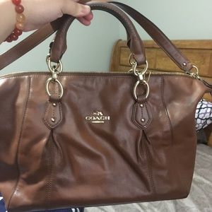 Coach brown shoulder bag